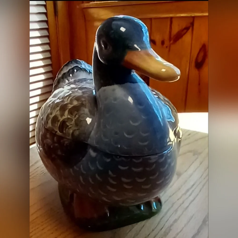 Italian Duck Tureen With Laddle 14